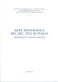 Arte tipografica del secolo XVII in Italia