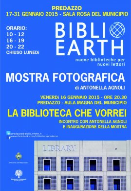 Predazzo - BIBLIOEARTH, NUOVE BIBLIOTECHE PER NUOVI LETTORI
